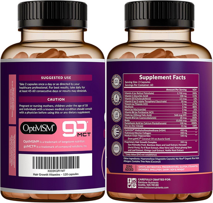 Hair Growth Vitamins for Women-120 Count
